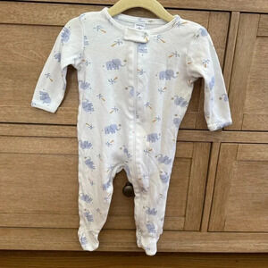 Nordstrom elephant print onesie, size 3months